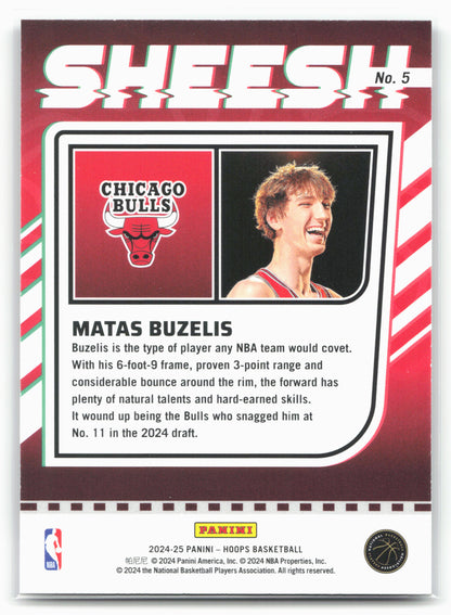 2024-25 Hoops #5 Matas Buzelis Sheesh