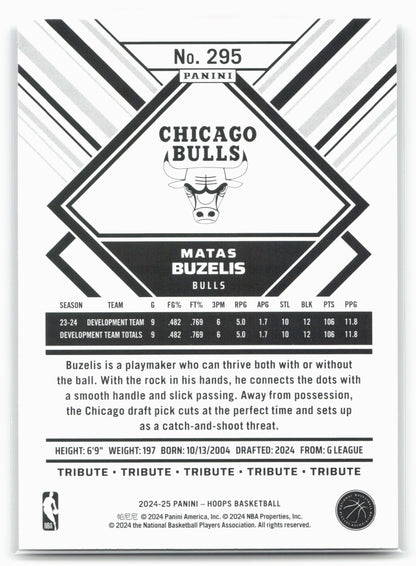 2024-25 Hoops #295 Matas Buzelis