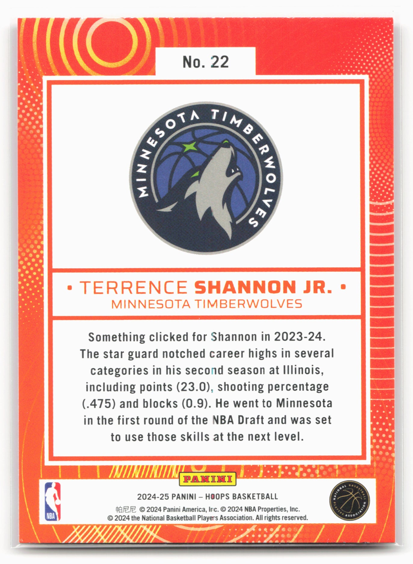 2024-25 Hoops #22 Terrence Shannon Jr. We Got Next