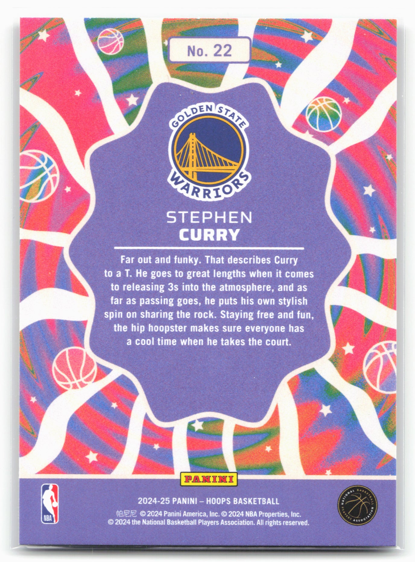 2024-25 Hoops #22 Stephen Curry Funkadelic