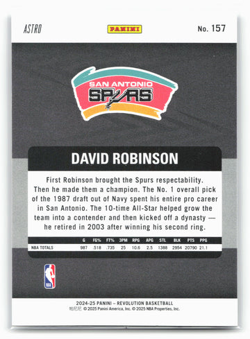 2024-25 Panini Revolution #157 David Robinson Astro