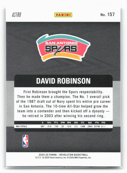 2024-25 Panini Revolution #157 David Robinson Astro