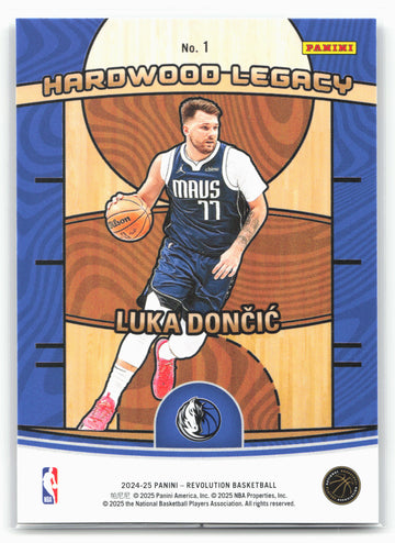 2024-25 Panini Revolution #1 Luka Doncic Hardwood Legacy