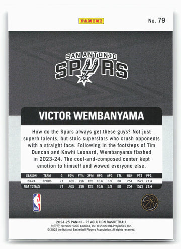 2024-25 Panini Revolution #79 Victor Wembanyama