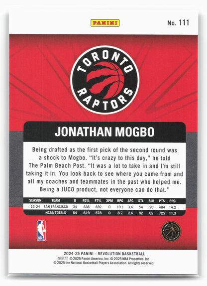 2024-25 Panini Revolution #111 Jonathan Mogbo