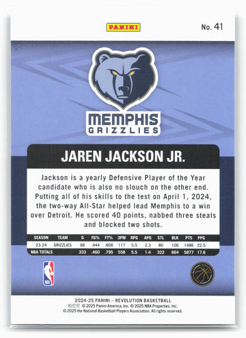 2024-25 Panini Revolution #41 Jaren Jackson Jr.