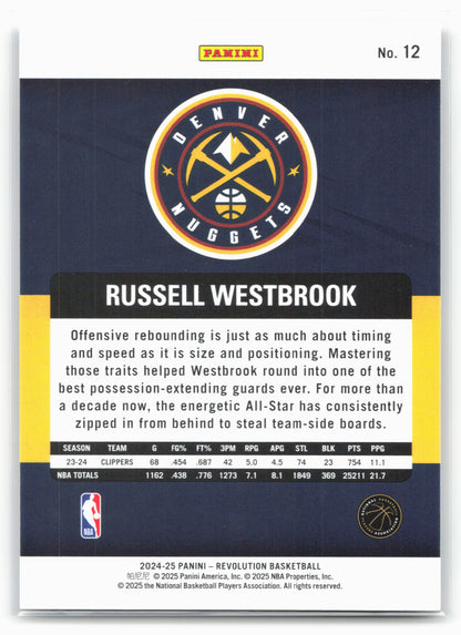 2024-25 Panini Revolution #12 Russell Westbrook