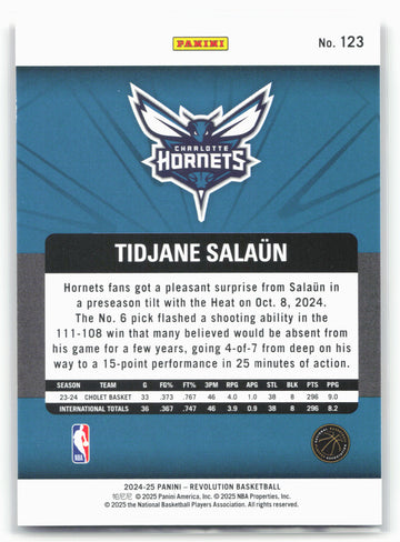 2024-25 Panini Revolution #123 Tidjane Salaun