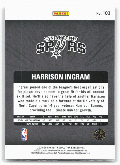 2024-25 Panini Revolution #103 Harrison Ingram