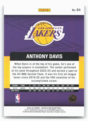 2024-25 Panini Revolution #64 Anthony Davis