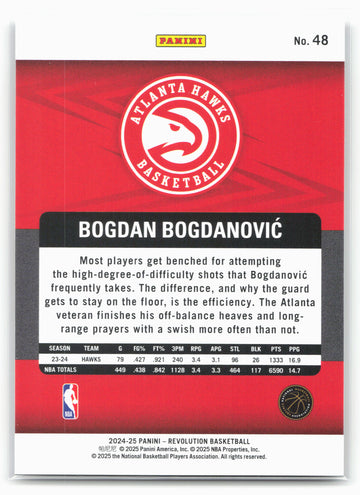2024-25 Panini Revolution #48 Bogdan Bogdanovic