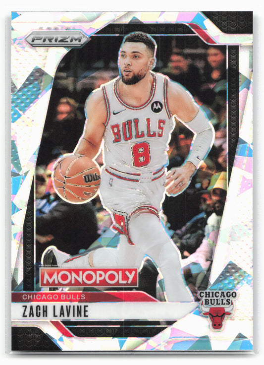 2024-25 Panini Prizm Monopoly #10 Zach LaVine Cracked Ice