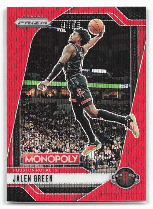 2024-25 Panini Prizm Monopoly #71 Jalen Green Red Prizms