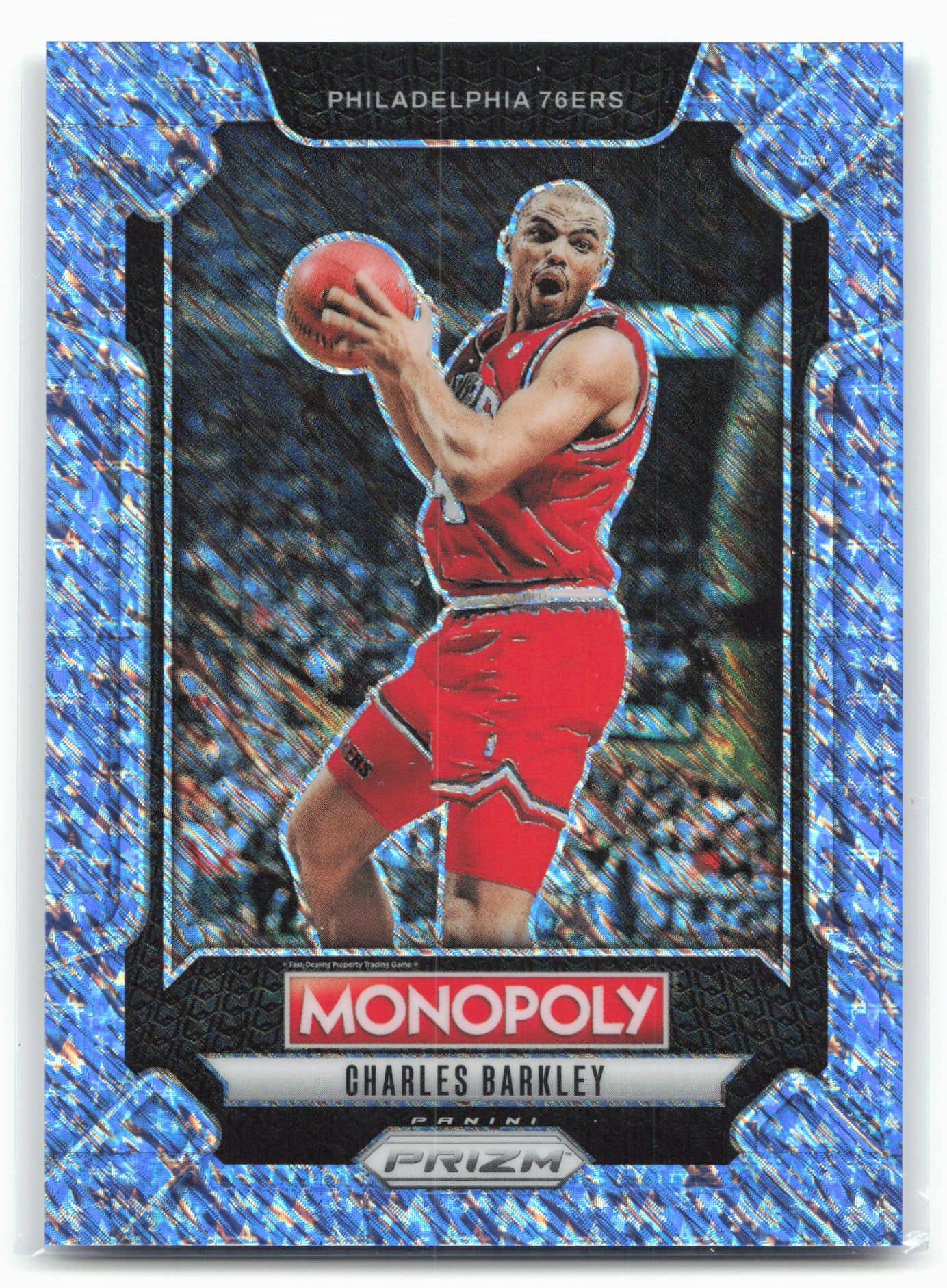 2024-25 Panini Prizm Monopoly #LEG6 Charles Barkley Blue Millionaire #/10