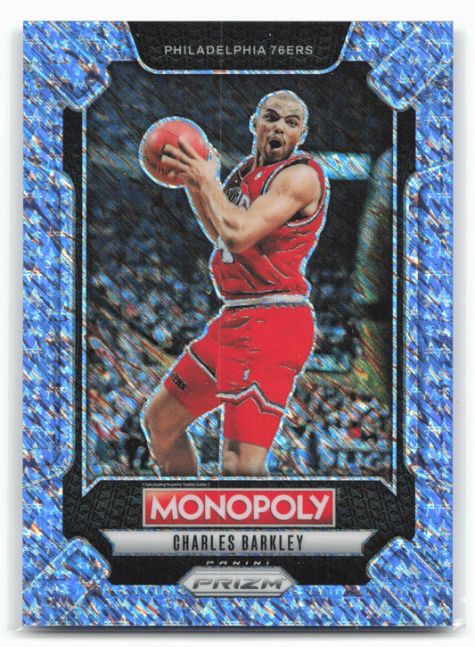 2024-25 Panini Prizm Monopoly #LEG6 Charles Barkley Blue Millionaire #/10