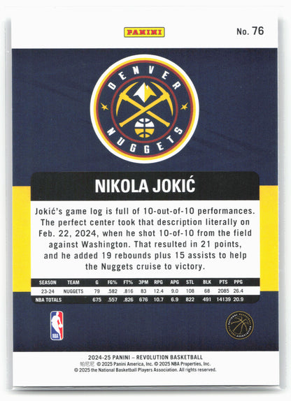 2024-25 Panini Revolution #76 Nikola Jokic