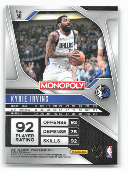2024-25 Panini Prizm Monopoly #50 Kyrie Irving