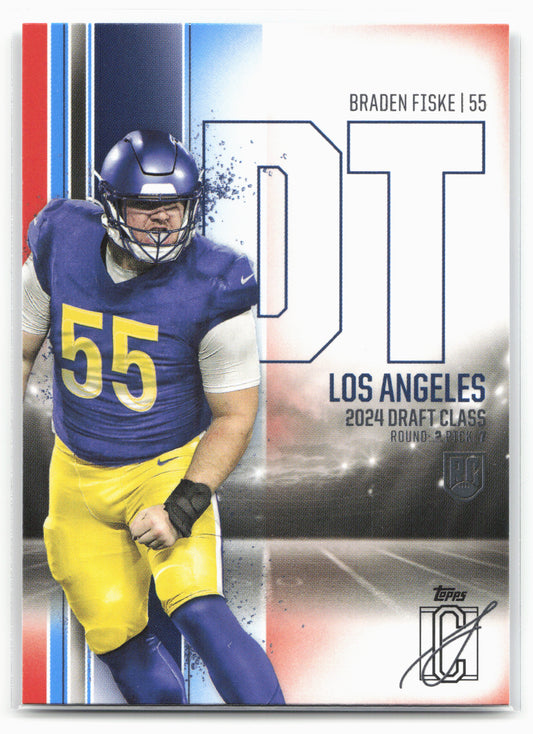 2024 Topps Signature Class #142 Braden Fiske Blue & Orange