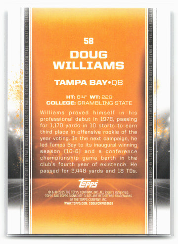 2024 Topps Signature Class #58 Doug Williams