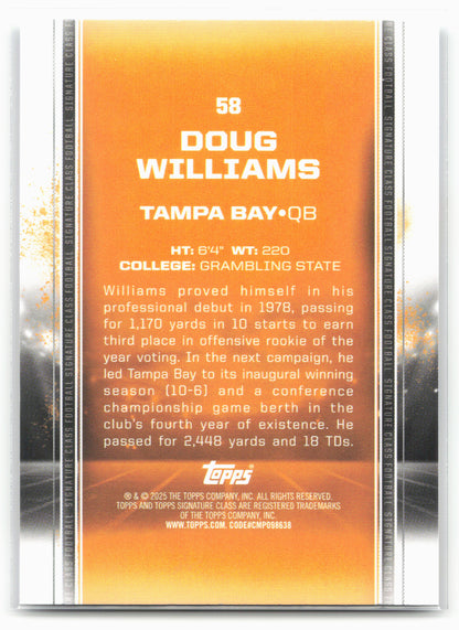 2024 Topps Signature Class #58 Doug Williams