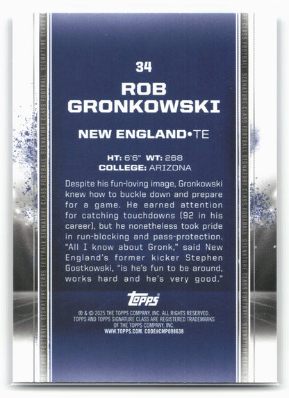 2024 Topps Signature Class #34 Rob Gronkowski