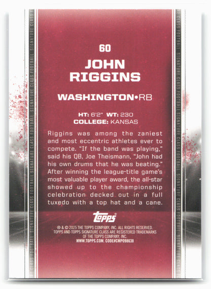 2024 Topps Signature Class #60 John Riggins