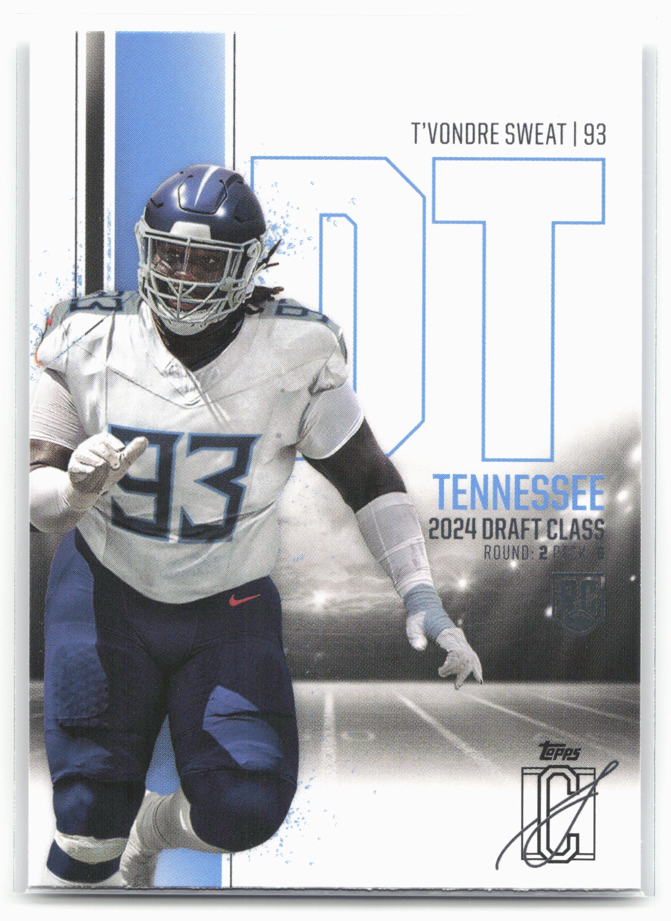 2024 Topps Signature Class #188 T'Vondre Sweat