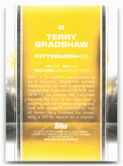 2024 Topps Signature Class #47 Terry Bradshaw