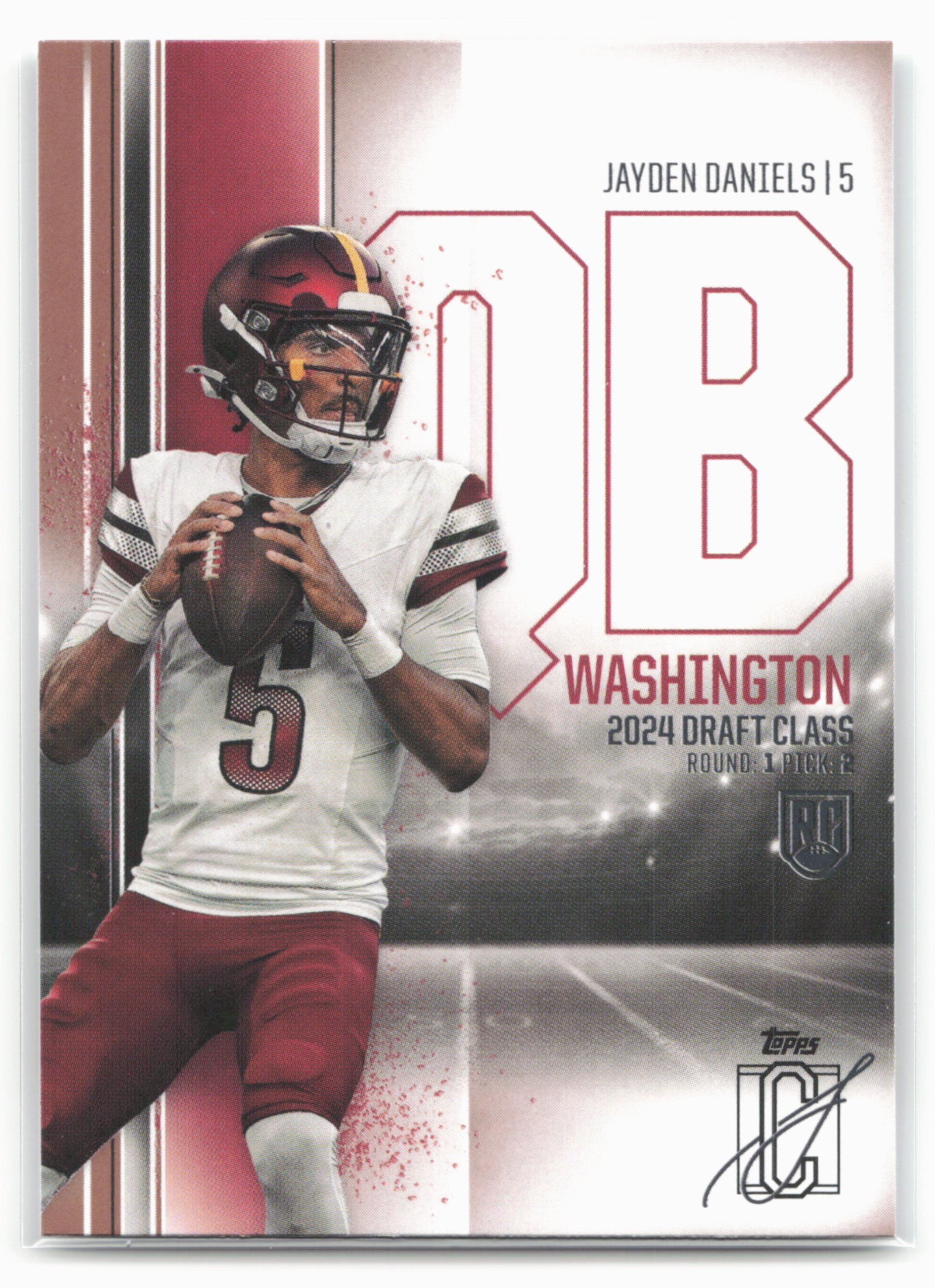 2024 Topps Signature Class #194 Jayden Daniels Bronze