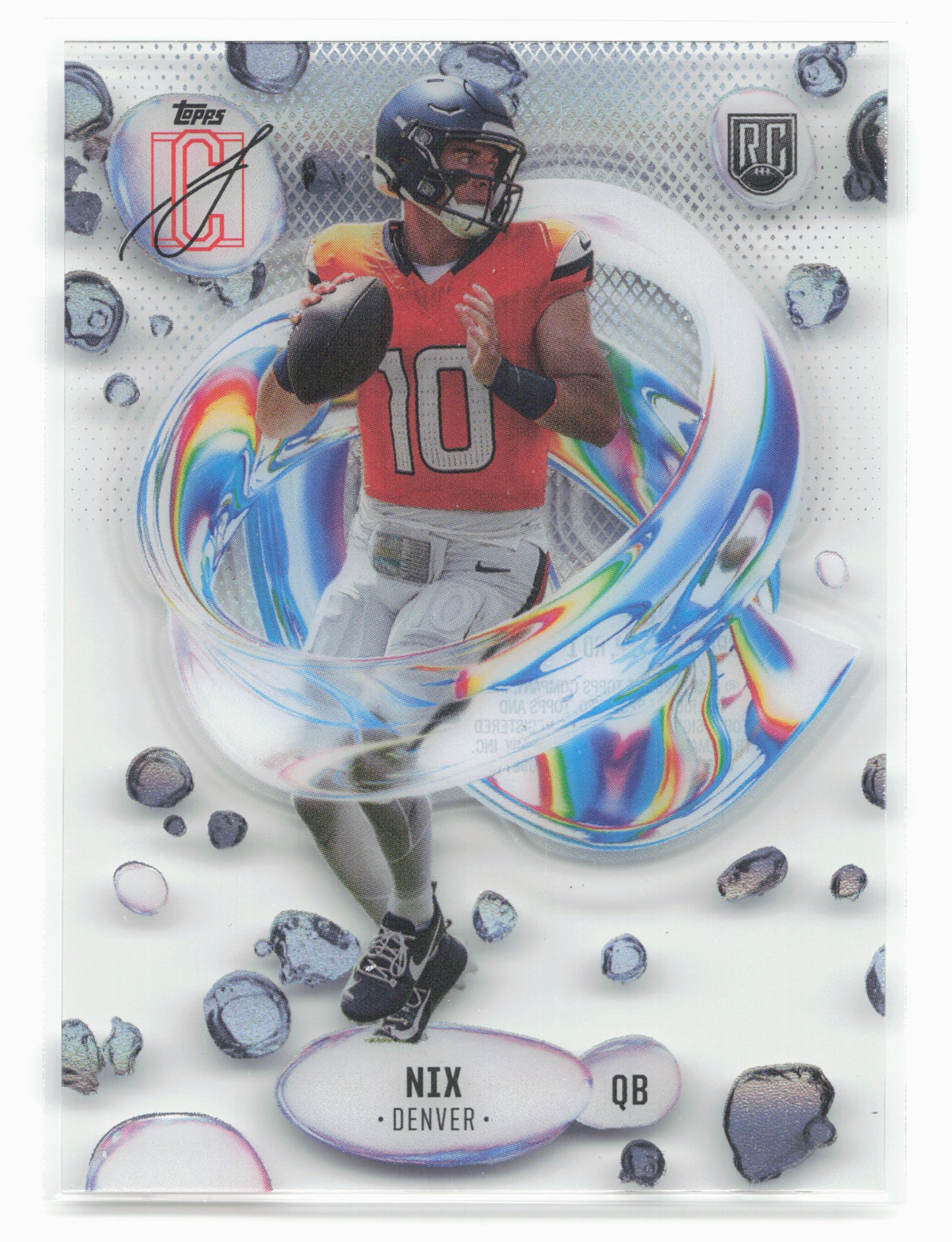 2024 Topps Signature Class #F-4 Bo Nix Fluidity