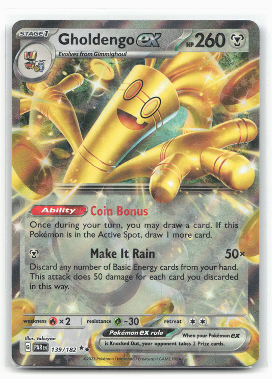 SV04: Paradox Rift #139/182 Gholdengo ex Holo 17603