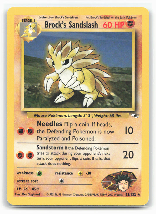 Gym Heroes #023/132 Brock's Sandslash Non-Holo 17631