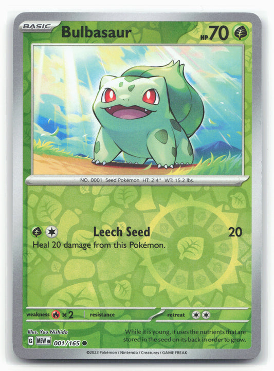 SV: Scarlet & Violet 151 #001/165 Bulbasaur Holo 17639