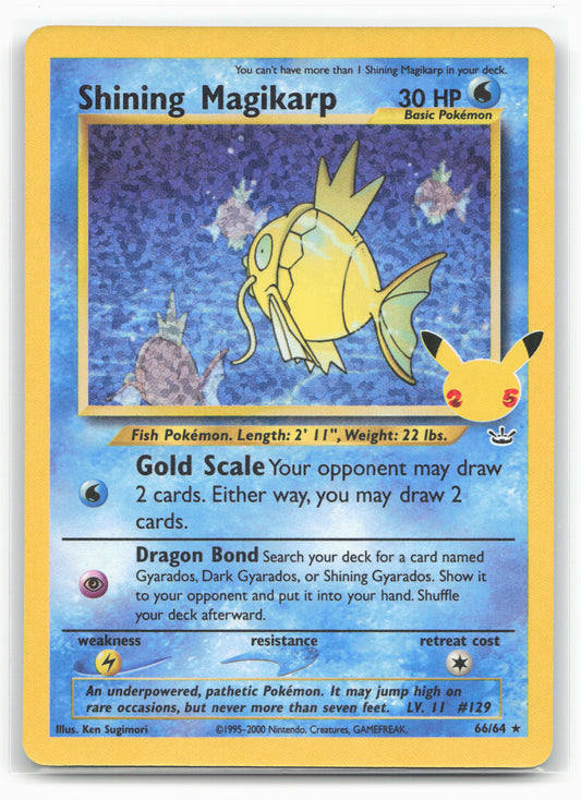 Celebrations: Classic Collection #66/64 Shining Magikarp 17643 Holo