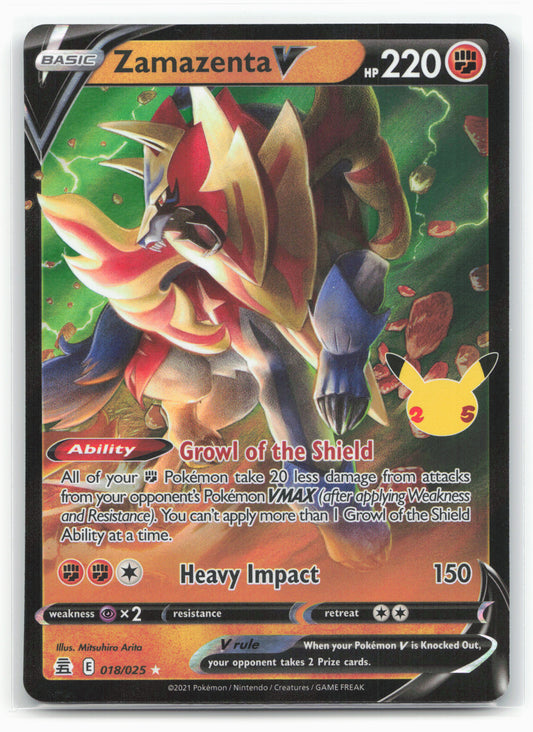 Celebrations #018/025 Zamazenta V Holo 17644