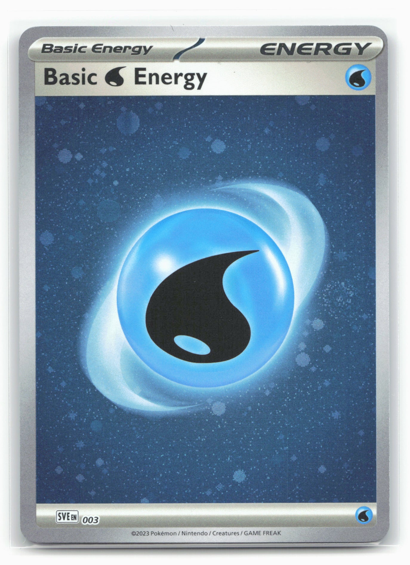 SV01: Scarlet & Violet Base Set #003 Basic Water Energy (Cosmos Holo) Holo 17645