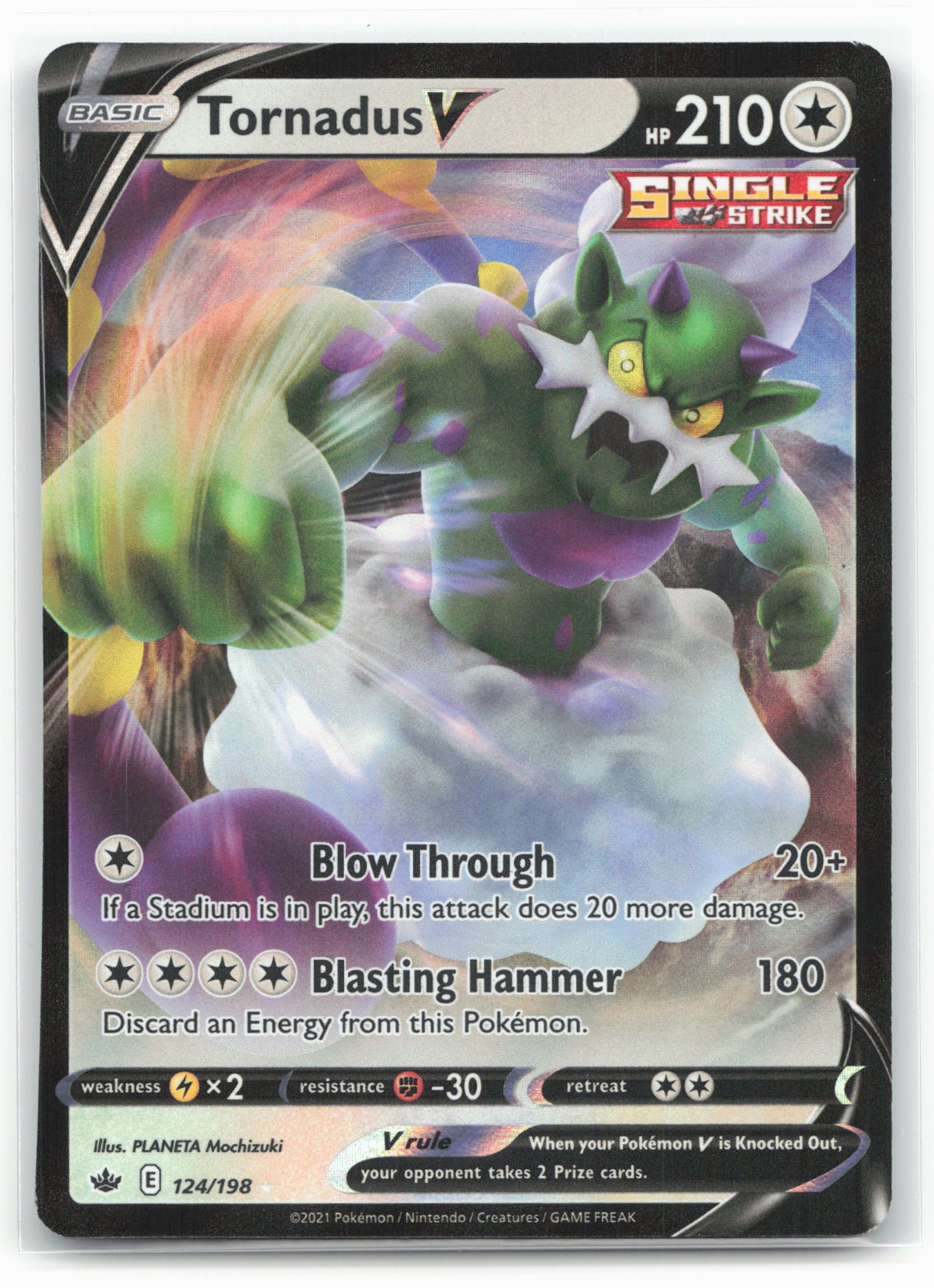 SWSH06: Chilling Reign #124/198 Tornadus V 17646 Holo