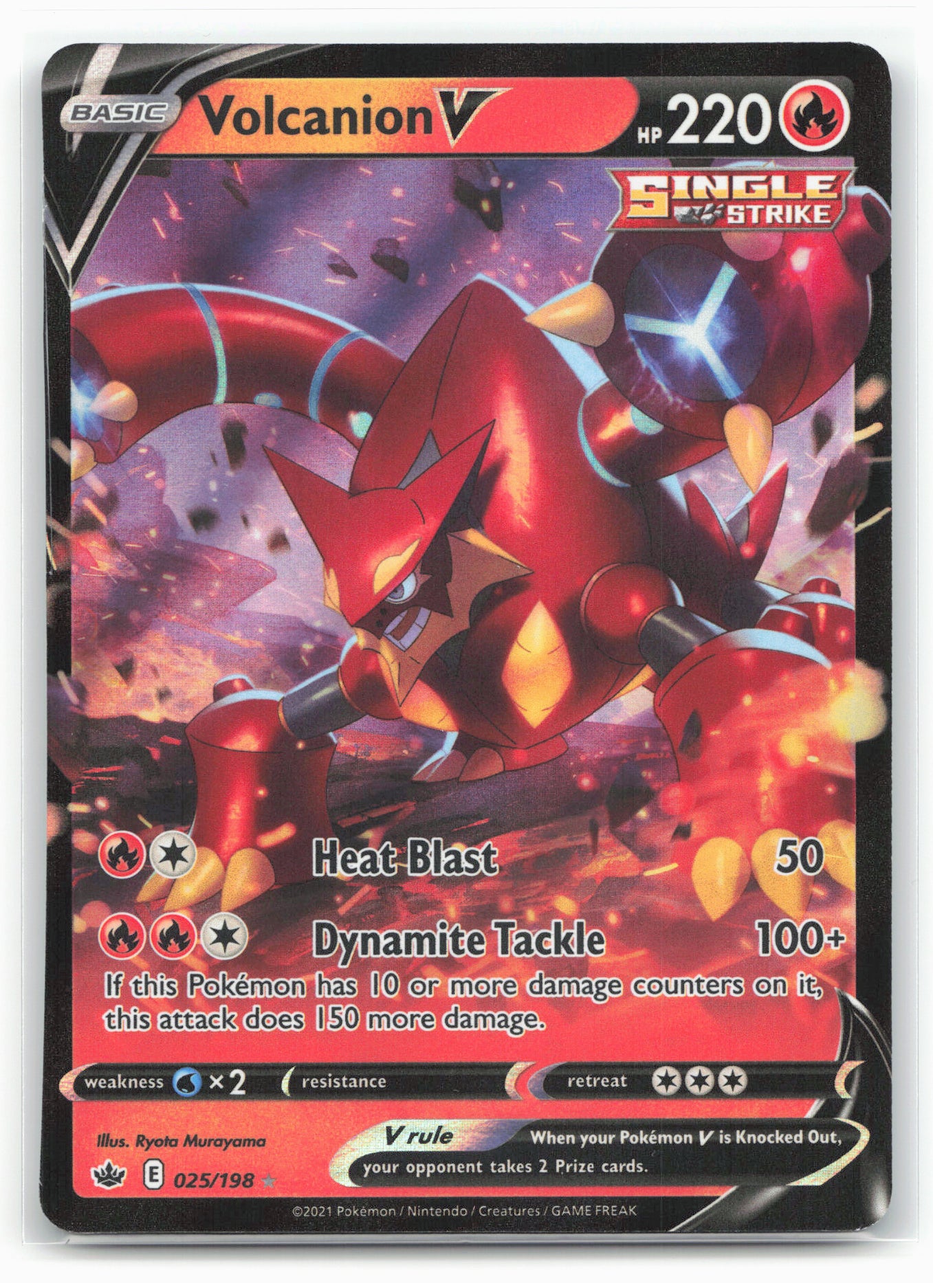 SWSH06: Chilling Reign #025/198 Volcanion V 17647 Holo