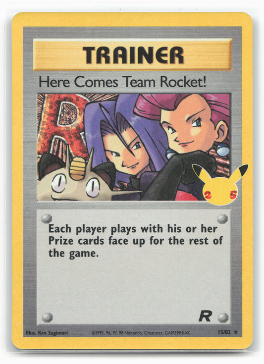 Celebrations: Classic Collection #15/82 Here Comes Team Rocket! Holo 17655