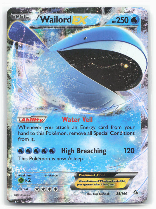 XY - Primal Clash #38/160 Wailord EX Holo 17661
