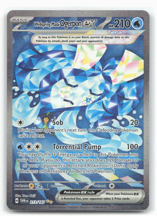 SV06: Twilight Masquerade #213/167 Wellspring Mask Ogerpon ex Holo 17668
