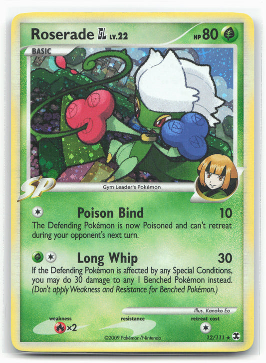 Rising Rivals #12/111 Roserade GL 17672 Holo