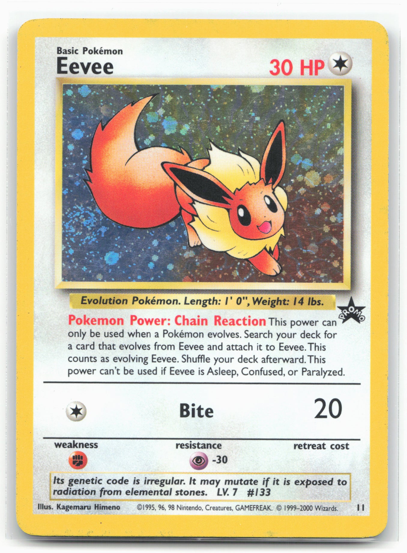 WoTC Promo #11/53 Eevee Holo Swirl 17673