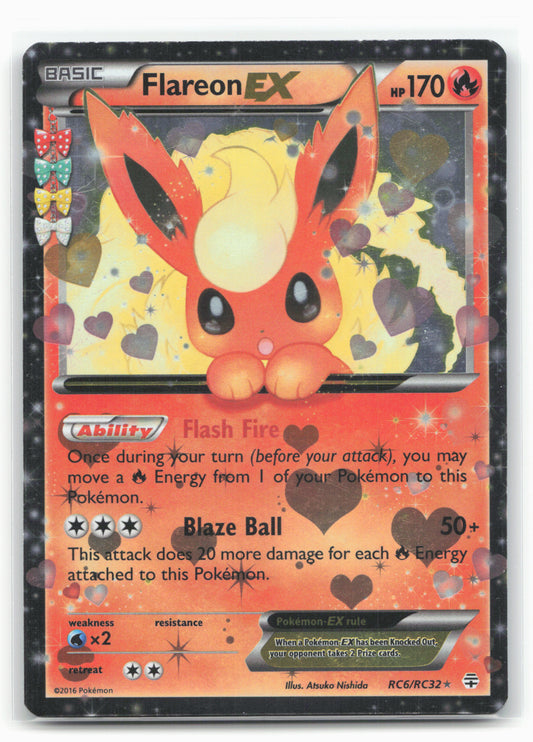 Generations: Radiant Collection #RC6/RC32 Flareon EX Holo 17684