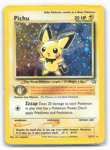 Neo Genesis #012/111 Pichu Holo Swirl HP 17687