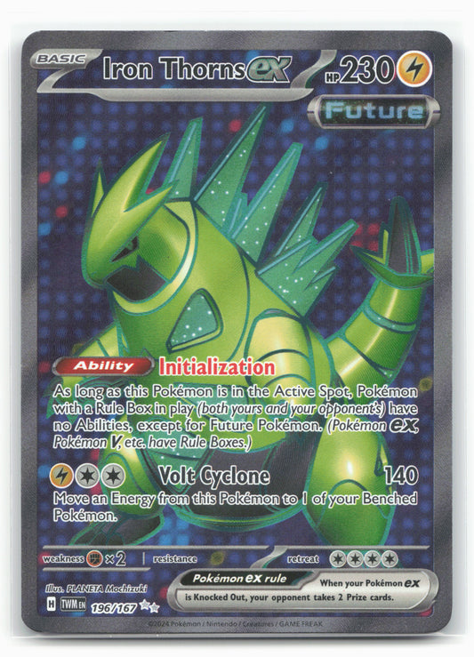 SV06: Twilight Masquerade #196/167 Iron Thorns ex Holo 17696