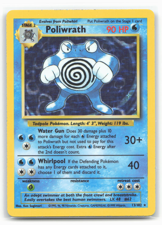 Base Set #013/102 Poliwrath Holo 17700