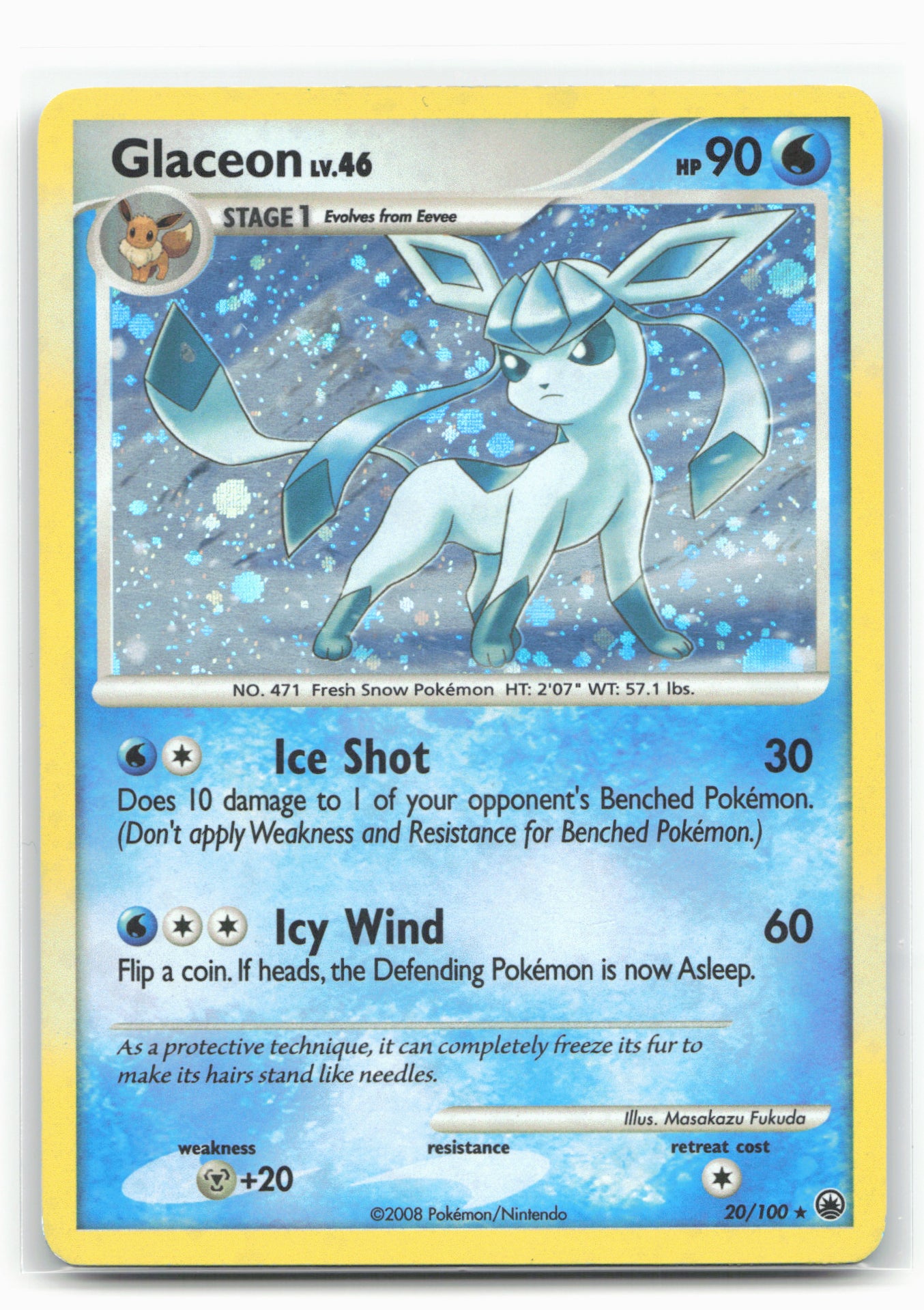 Majestic Dawn #20/100 Glaceon (20) 17702 Holo