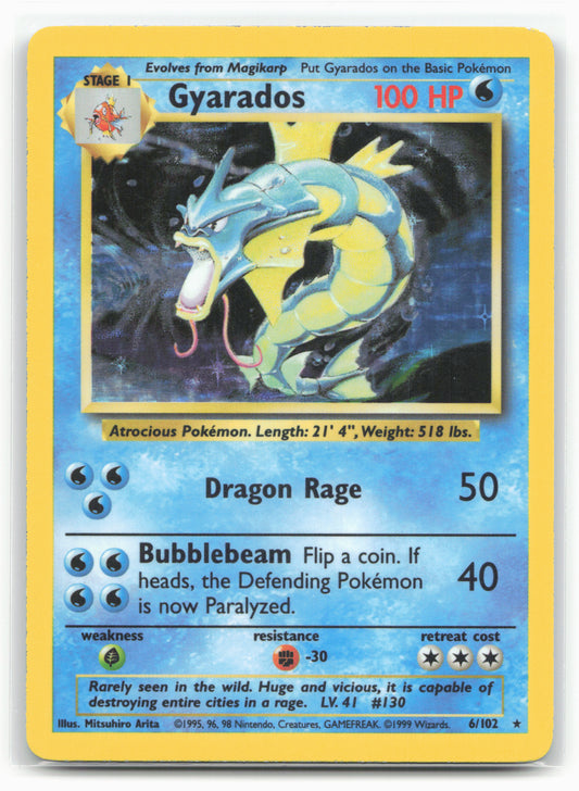 Base Set #006/102 Gyarados Holo 17706
