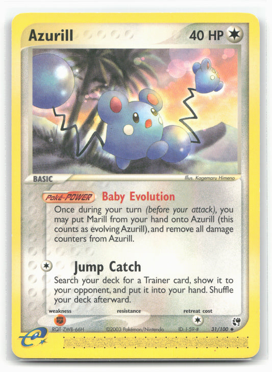 Sandstorm #31/100 Azurill Non-Holo 17710